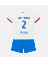 Barcelona Joao Cancelo #2 Venkovní dres pro děti 2023-24 Krátký Rukáv (+ trenýrky)
